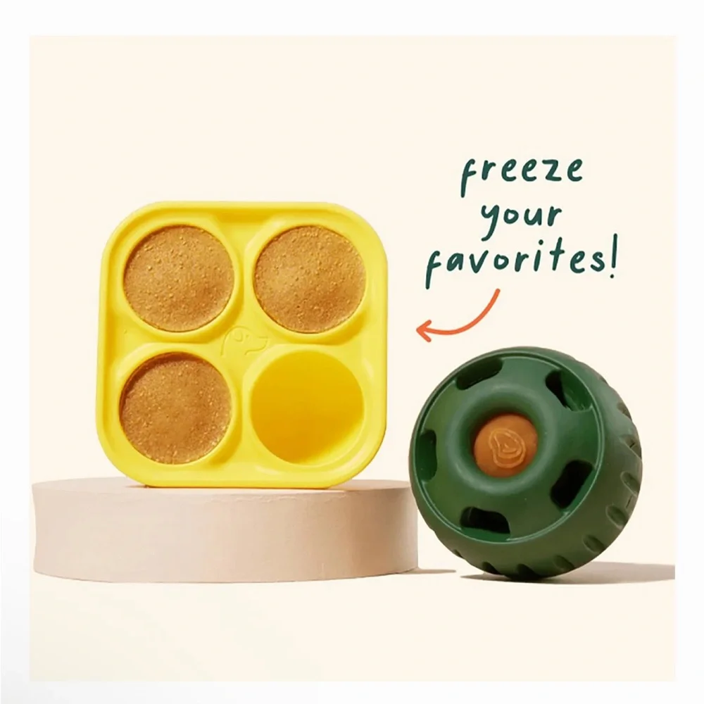 Woof Pupsicle Treat Tray Mold Treat Dispenser Dog Toy, Small